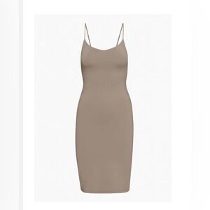 Taupe Babaton CONTOUR CAMI MIDI DRESS